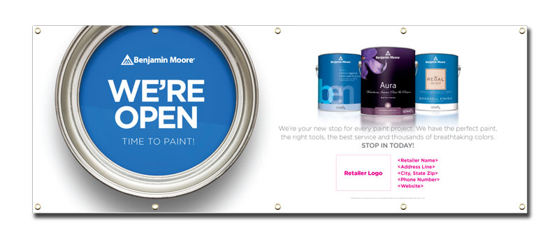 We Re Open Banner Retailer Bm Wobr