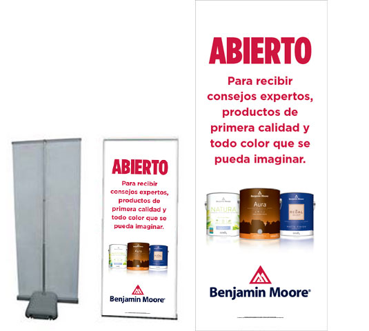 Outdoor Retractor Display Spanish Bm705